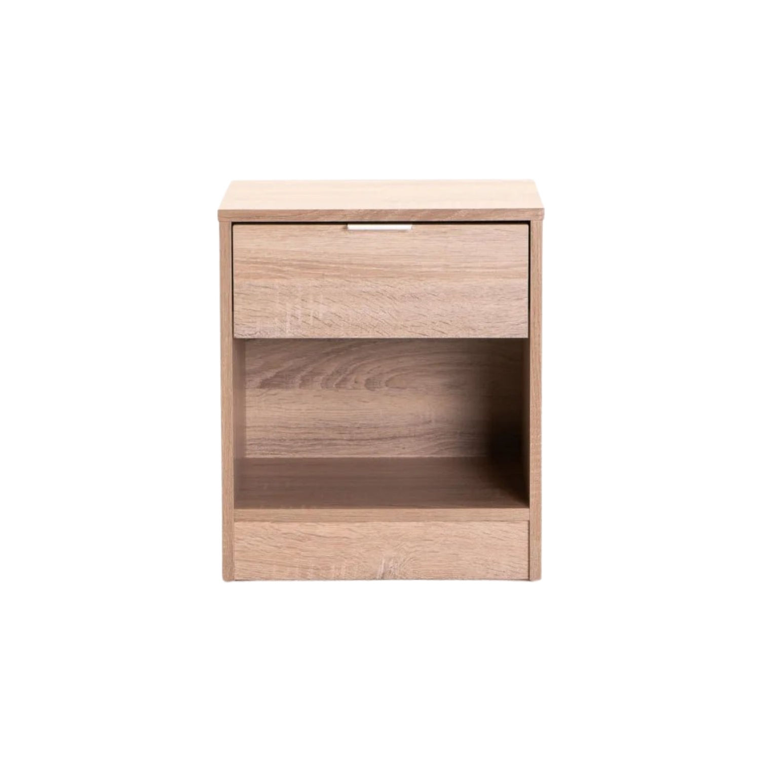 1 Drawer Pedestal Bedside Table - Light Oak