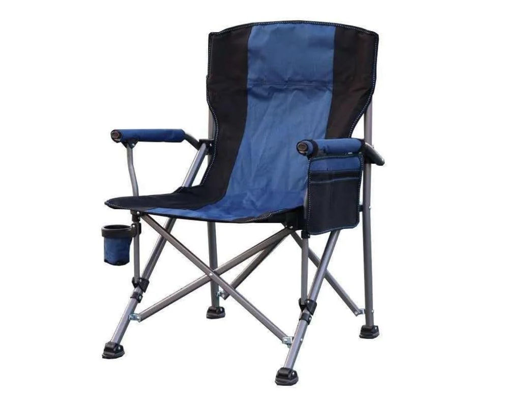 Durable Foldable Fishing and Camping Chair - Blue