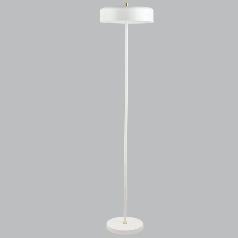 Matt White and Sand Gold with White Inner Metal Standing Lamp