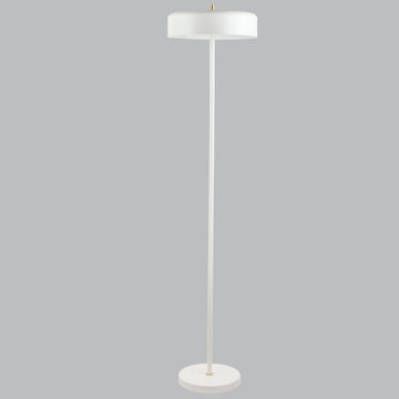 Matt White and Sand Gold with White Inner Metal Standing Lamp