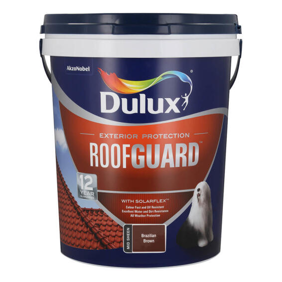 Dulux Roofguard Acrylic Roof Paint Brazilian Brown 20L