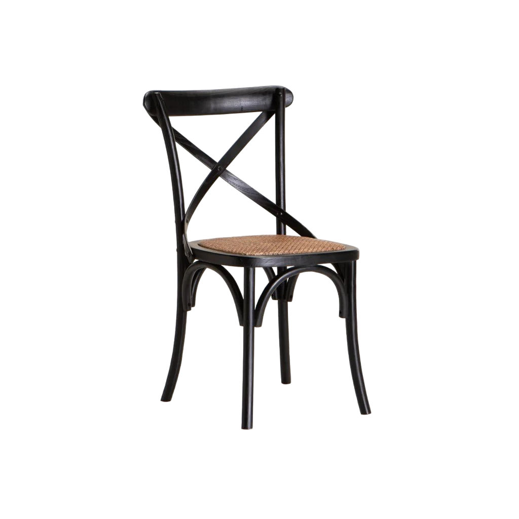 Vividitto - Crystal Mid-Century Dining Chair - Black