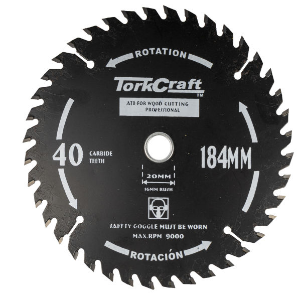 Tork Craft - Blade Thin Kerf 184 x 60T 20/16