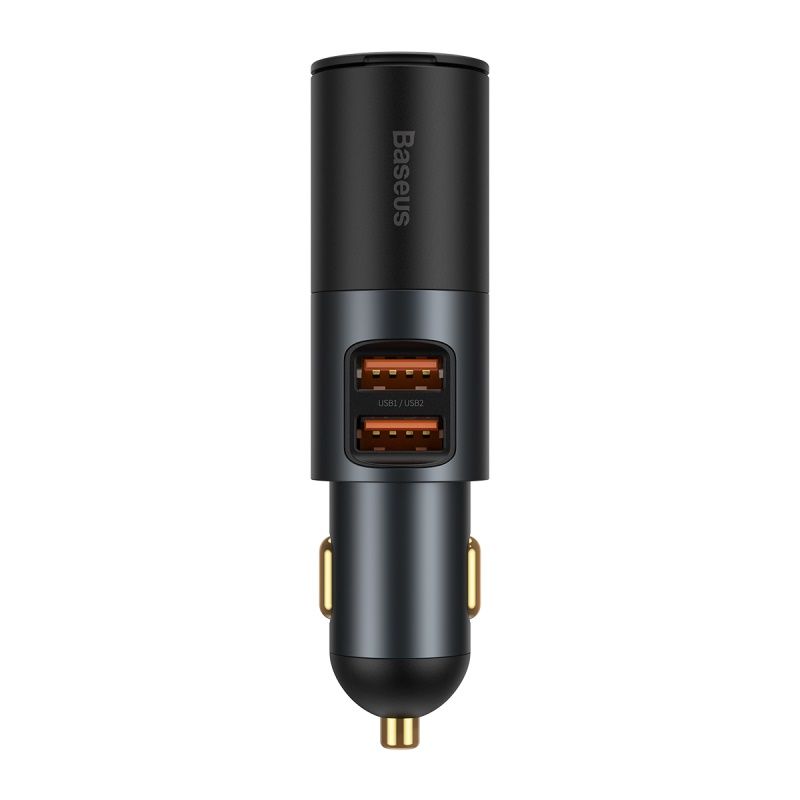 Baseus Share Together 120W 2 in 1 Car Charger - Black