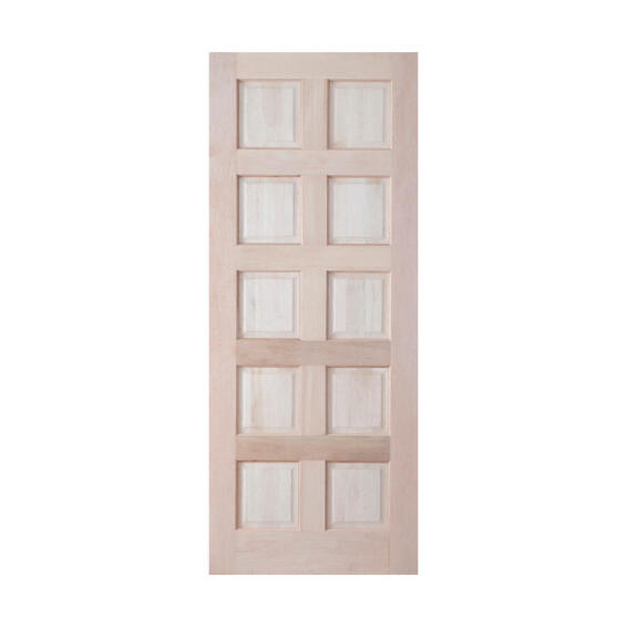 Exterior Door Engineered Wood 10 Panel-w813xh2032mm