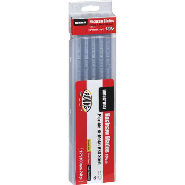 RUWAG Bi-metal HSS Hacksaw Blade 18 TPI ( 100 Pack )