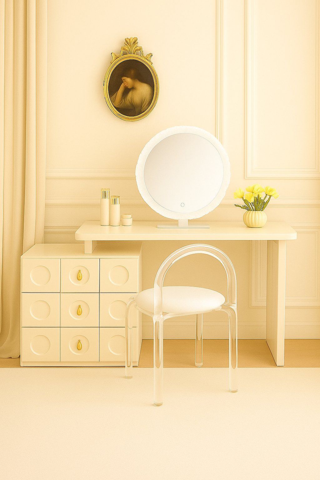 IG Furn - Modena Vanity Table Set