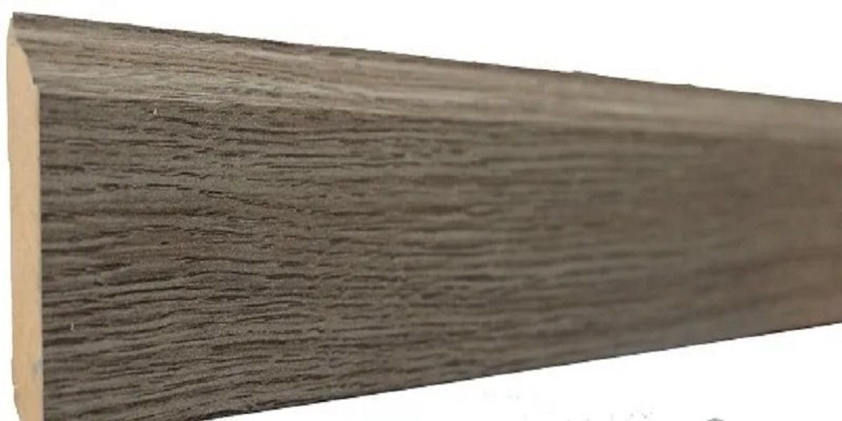 Skirting Grey Oak MDF Wrapped 80mm x 14mm x 2400mm