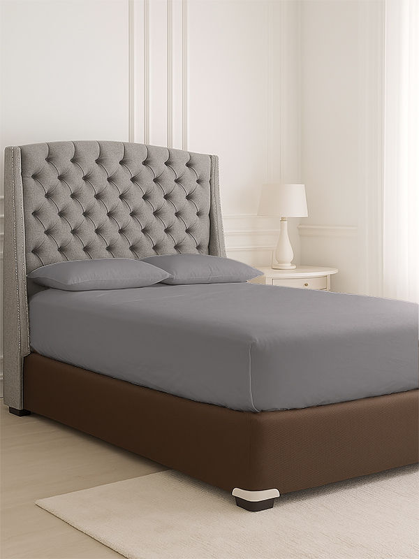 Simply Sleep - Everyday Collection Fitted Sheet - 90GSM - Gray Flannel - Queen XL (06Pc Pack)