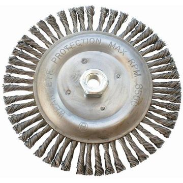 Wire Wheel Brush Single Section Twisted Plain 175Mmxm14 Blister