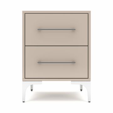 BAM! High Gloss Two Drawer  Bedside Table - Congo