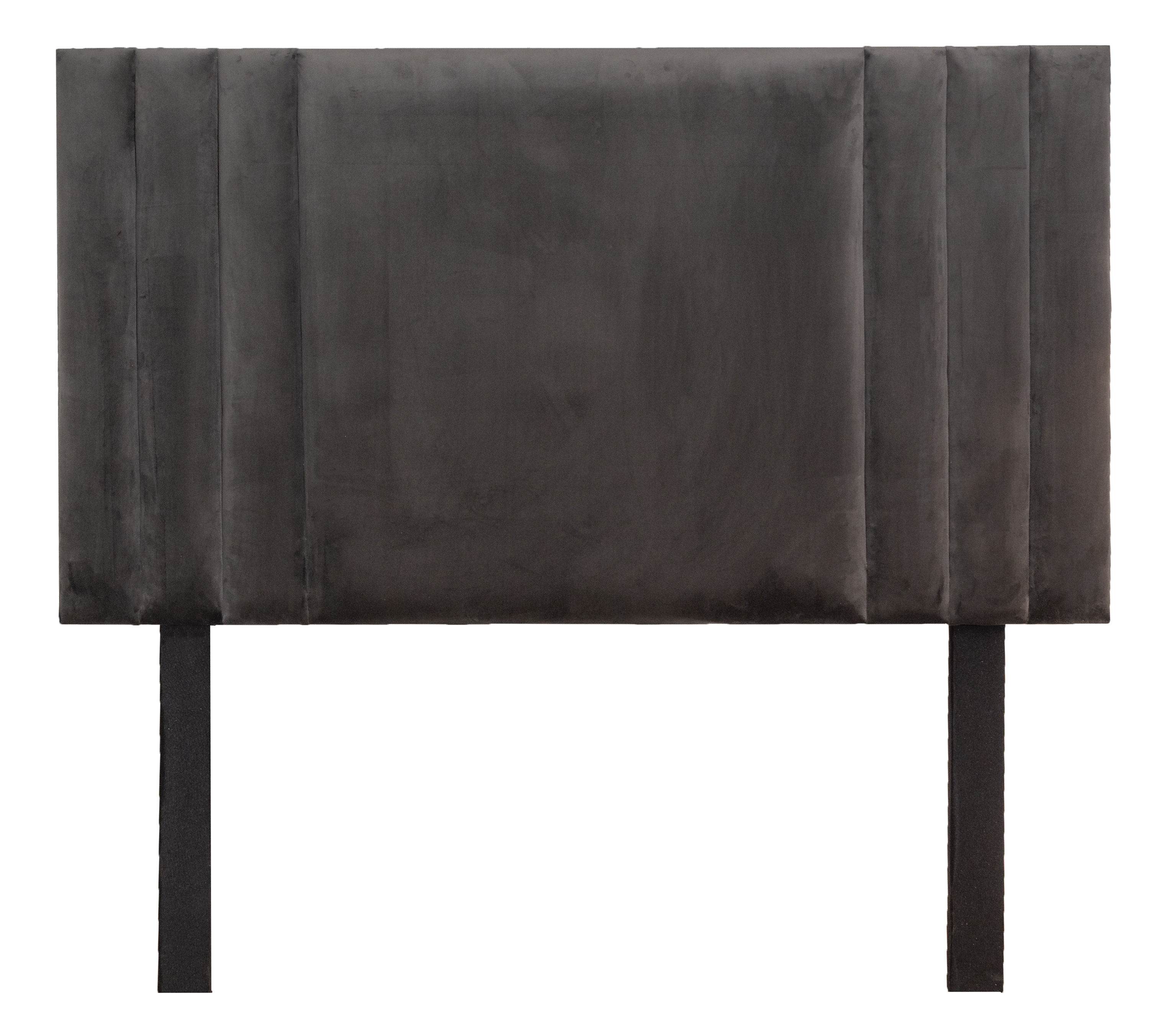 Emma Headboard - Dark Dark Grey Velvet - Double