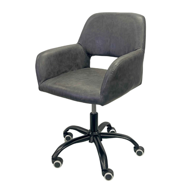 Aurelia Executive Office Leather Chair - Grey - Finery