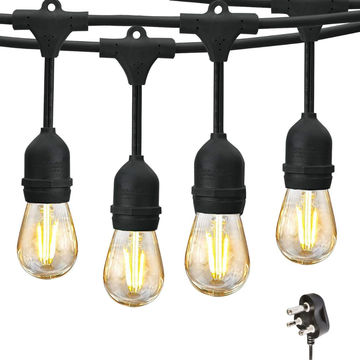 Stellar Lighting 10m 20 LED Festoon Vintage Drop String Lights Outdoor