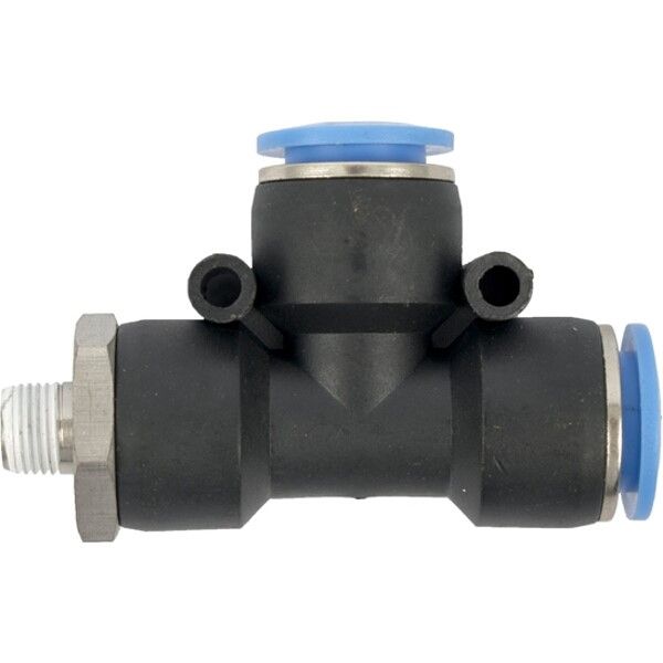 Aircraft Pu Hose Fitting Tee 12mm x 12mm x 3/8"M