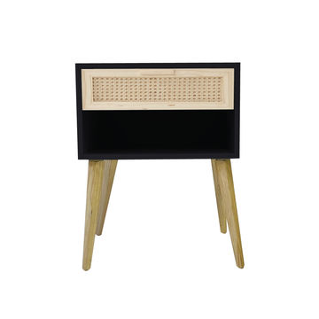 Foxtrot 1 Drawer (Bottom Shelf) Pedestal - Black