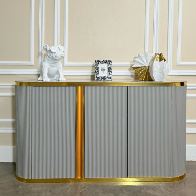 KC FURN Viviana Grey Sideboard Table