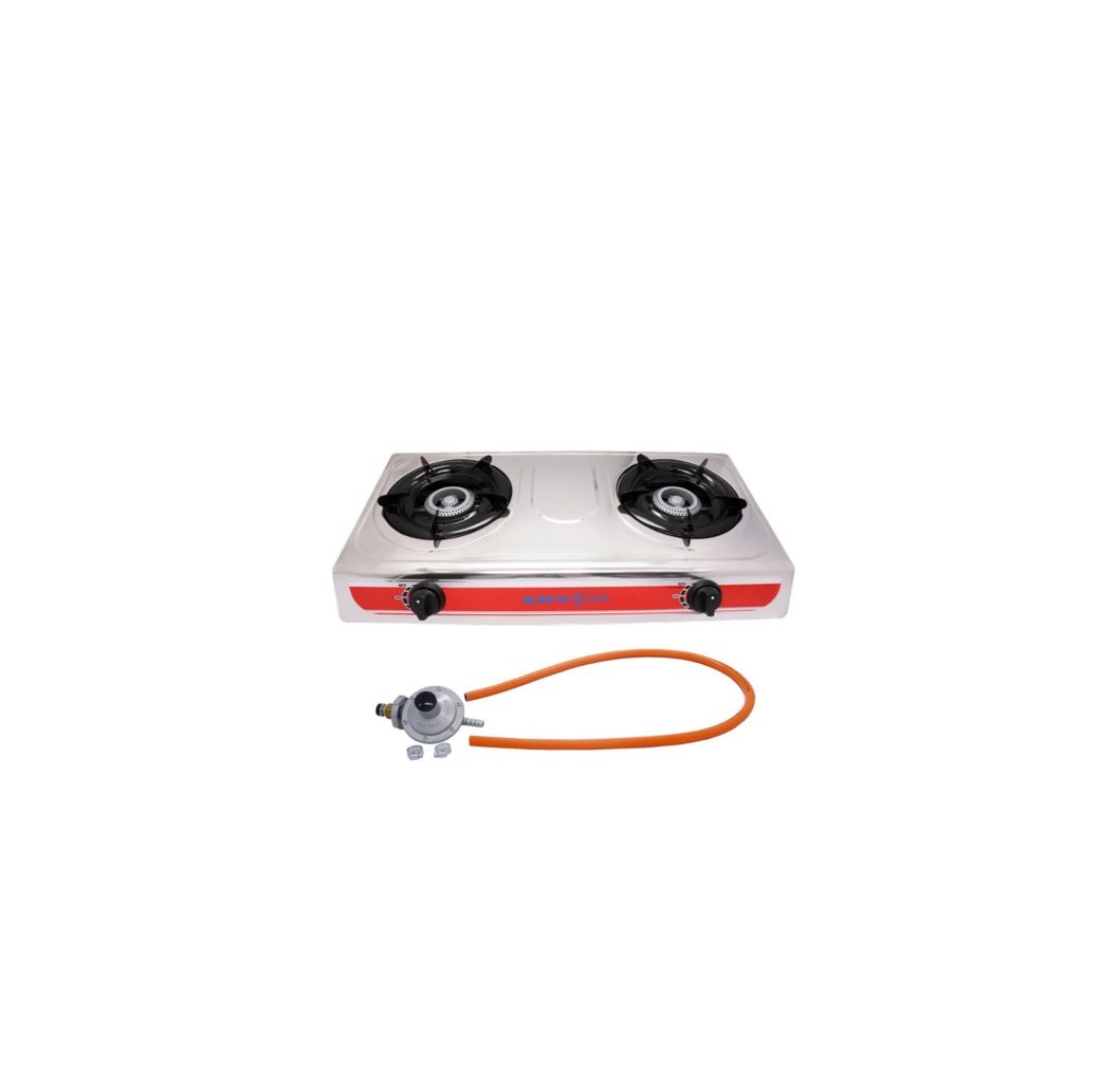 SAFY - Double-Burner Gas Stove (Stainless-Steel Top) - RH-GS214