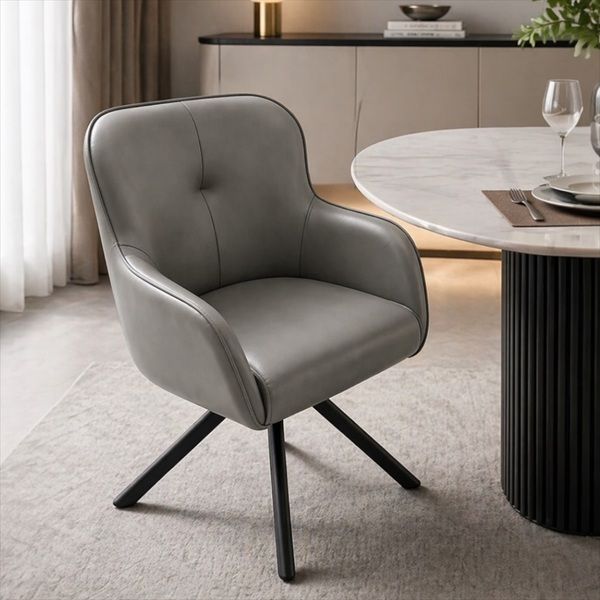 Prestige Home - Derby Swivel Dining Chair - Grey