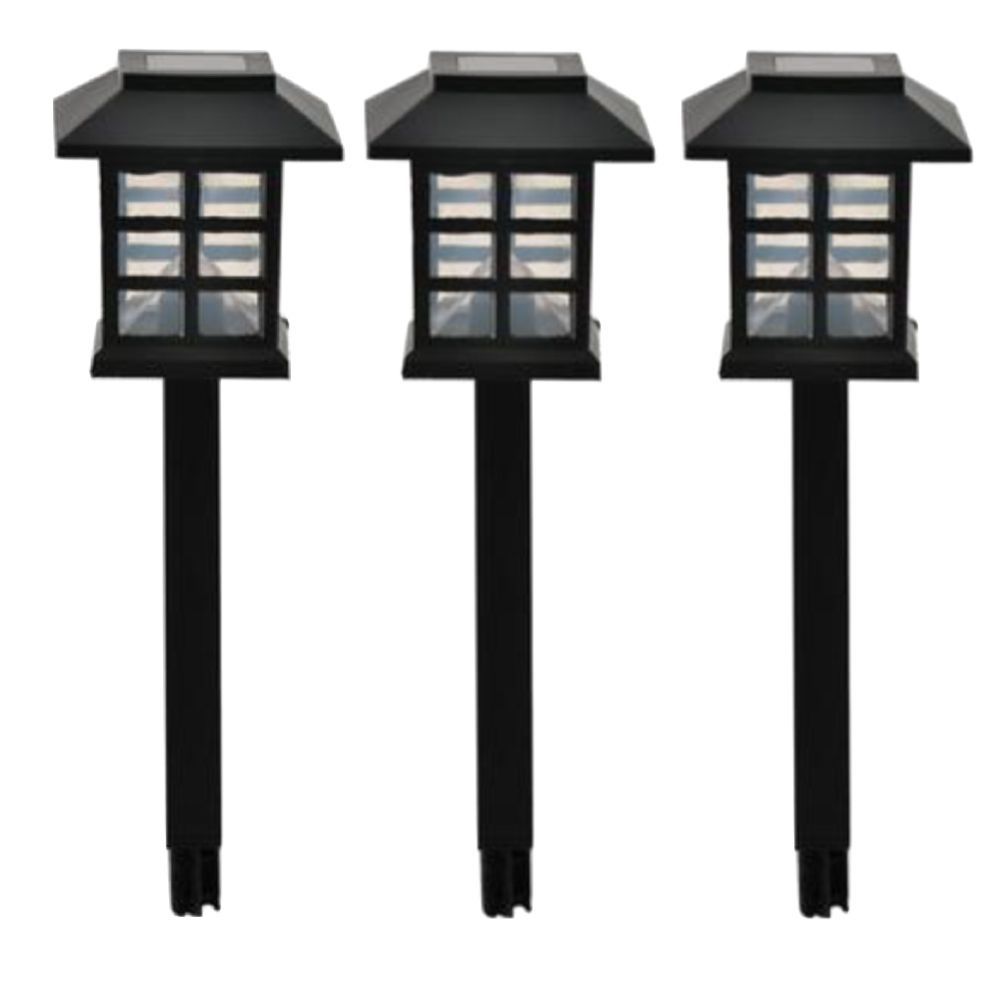 Solar Power LED Garden Light - 3 Pack