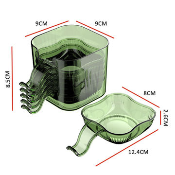 set of 6 mini dipping plates