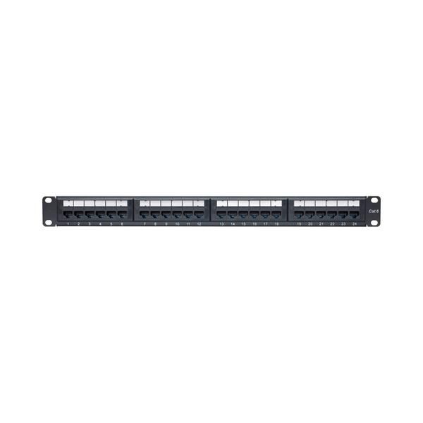 Linkqnet 24-Port Cat6 Utp Patch Panel - With Cable Management