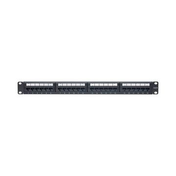 Linkqnet 24-Port Cat6 Utp Patch Panel - With Cable Management