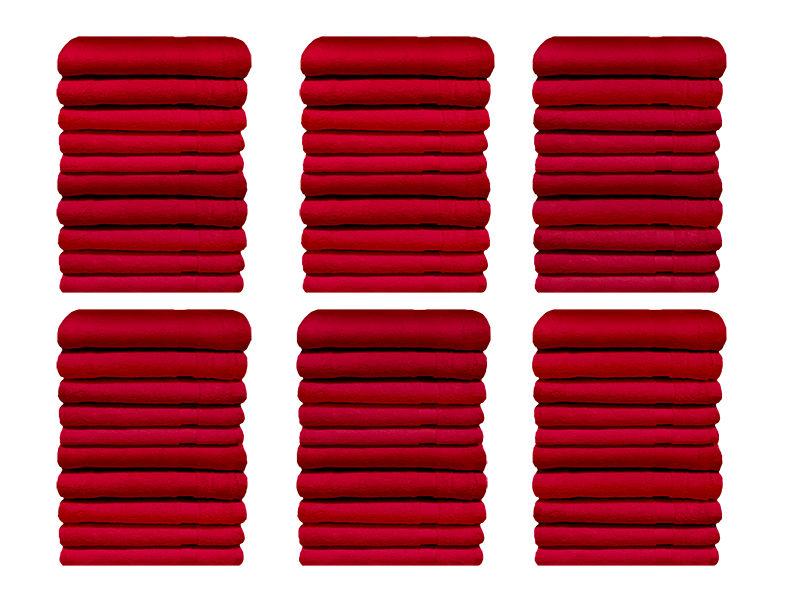 Bunty's Plush 750GSM - Bath Mat - 050x080cm - Racing Red (60pc Pack)
