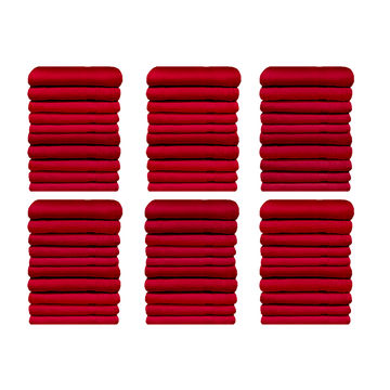 Bunty's Plush 750GSM - Bath Mat - 050x080cm - Racing Red (60pc Pack)
