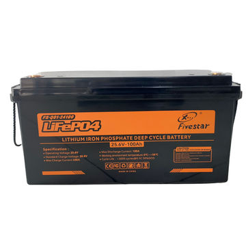FIVESTAR 25.6V 100AH 2.56KWH LITHIUM BATTERY - LIFEPO4