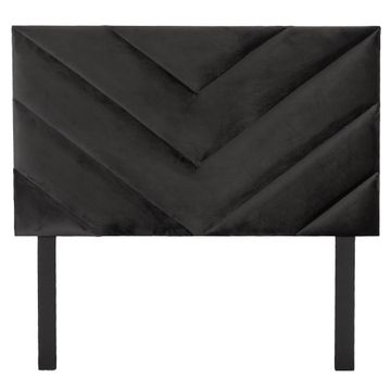 Fusion Headboard - Black Velvet  - Single