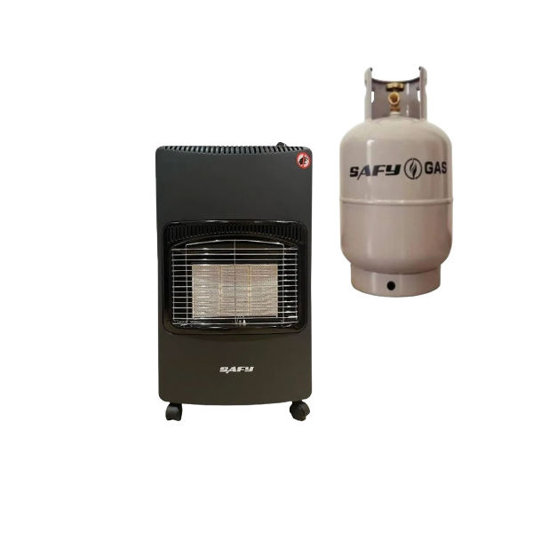 3 Panel gas heater with 9kg gas cylinder combo
