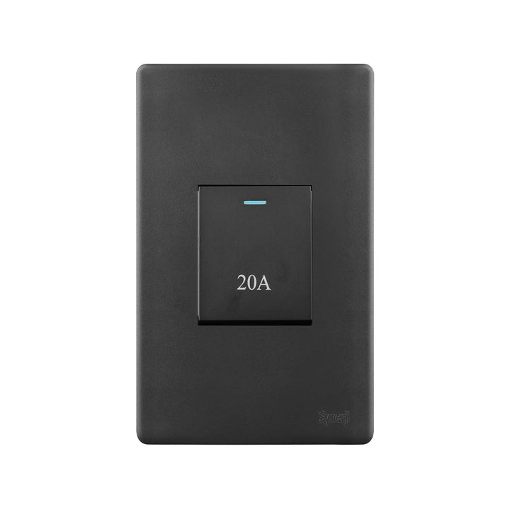 SYNERJI SWITCH DECO 4X2 20A D/P - Grey