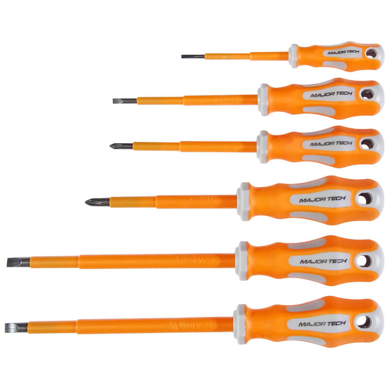 1000V Magnetic Tip Insulated Screwdriver Set (KTK0306) - Major Tech