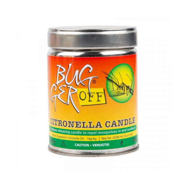 Bugger Off Candle Insect Repellent - Citronella, 250g (Bulk Pack of 6)