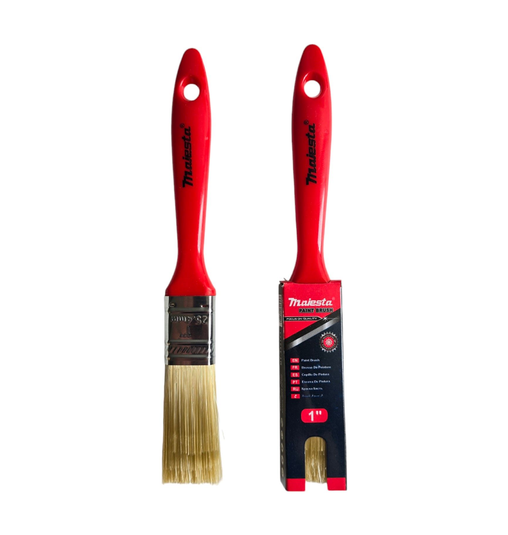 Majesta Blonde Bristle Paint Brush 25mm (12 Pack)