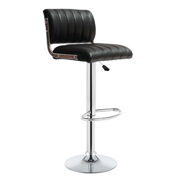 GOF Furniture - ILike Height Adjustable Bar Stool, Black