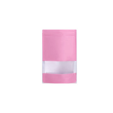 100 Stand-up Holographic Food Multi Purpose Storage Bags - 15x22cm Pink