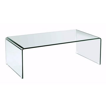 U Bend Glass Coffee Table