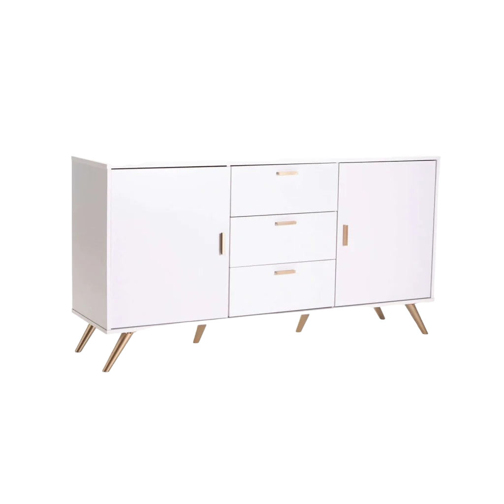 Vividitto - Succotash 2 Door 3 DrawerSideboard - White