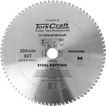 Tct Blade Steel Cutting. 300 X 80T 30Mm Bore