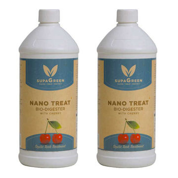 NANO TREAT Septic Tank Bio Digester with Cherry 1 Litre ( 2 Pack )