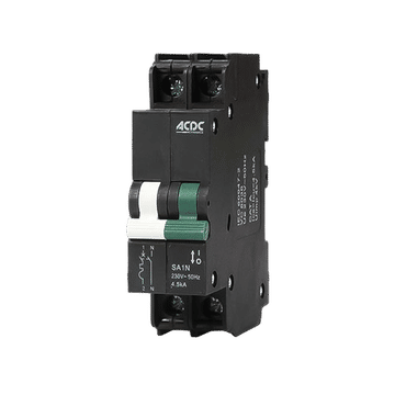 Circuit Breaker 13mm 4.5KA  1 Pole+N 15A