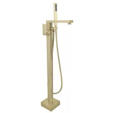 FLOOR MOUNTED BATH MIXER HEAVY DUTY - BRUSHED GOLD