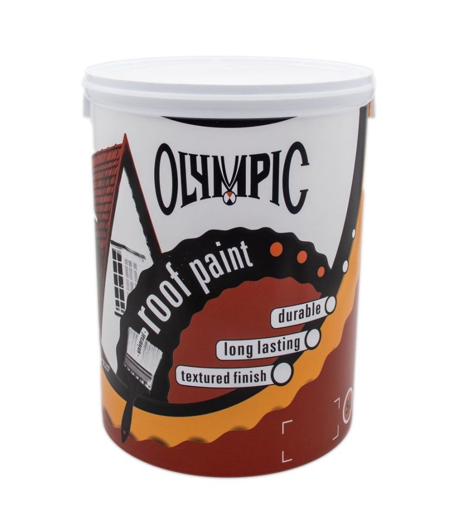Olympic Paint Universal Roof Paint 5LT Black