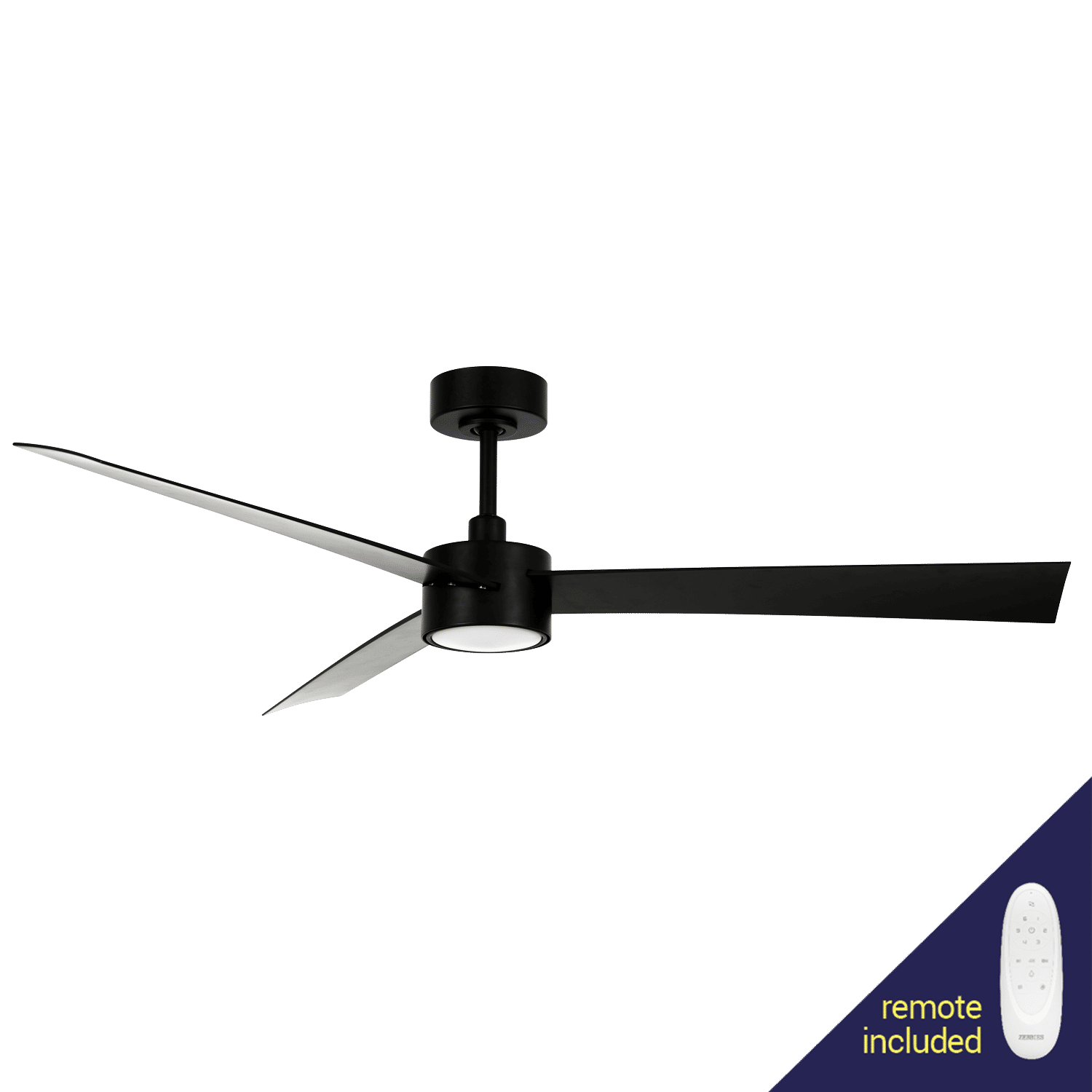 Francolin Black 2.0 DC Ceiling Fan with Removable Light and Remote Control