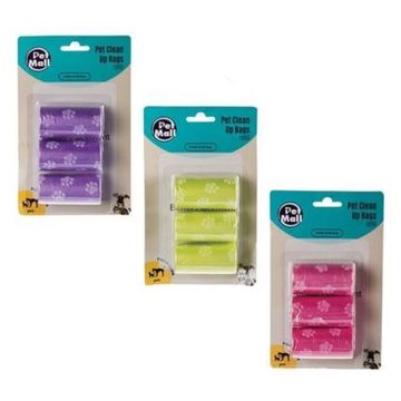 Bulk Pack x 3 Pet Dog Clean-up Bags Refill 3x20's