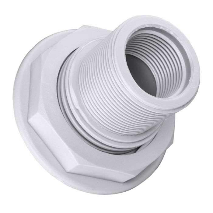 Female Connector, Polypropylene White