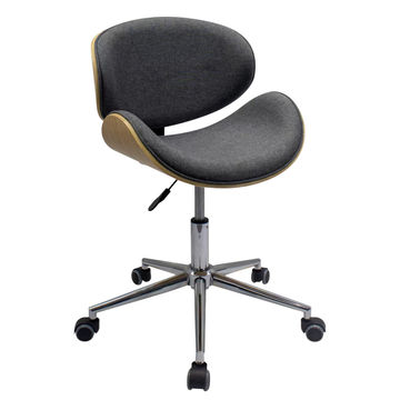 Everfurn Amos Mid Back Office Chair - Grey