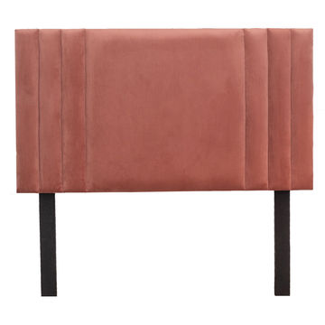 Emma Headboard - Pink Velvet - Double